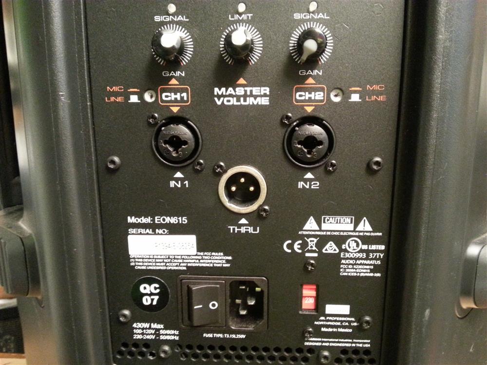 Eon 615 Inputs