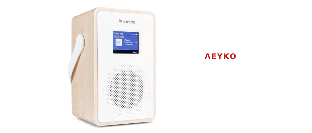 AUDIZIO MODENA ΦΟΡΗΤΟ ΡΑΔΙΟΦΩΝΟ DAB+ FM ΑΣΥΡΜΑΤΗΣ ΣΥΝΔΕΣΗΣ ΛΕΥΚΟ