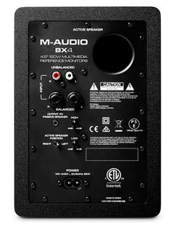 M-Audio BX4 Rear