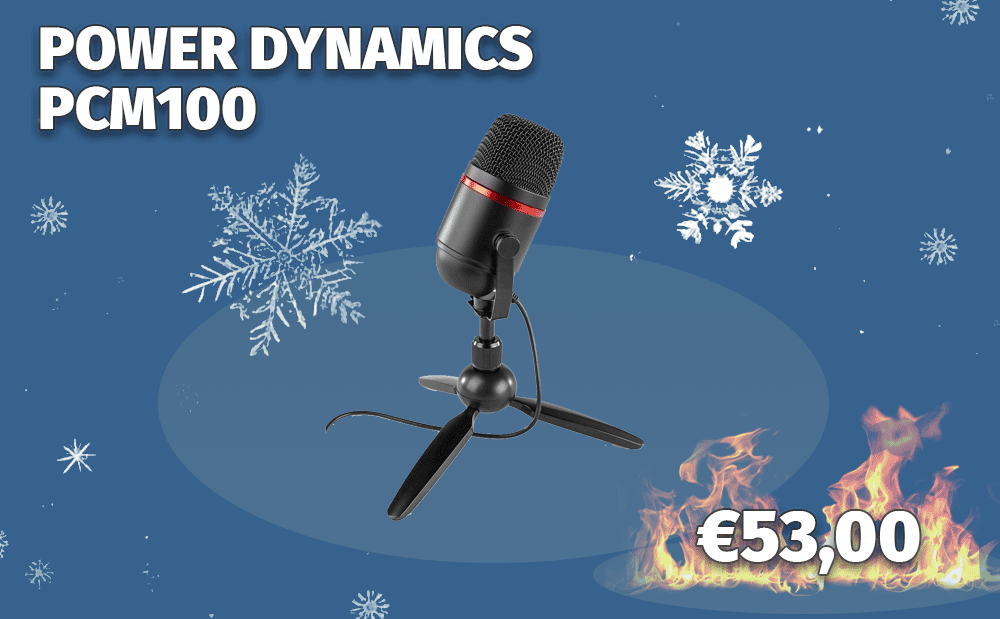 POWER DYNAMICS PCM100 ΣΕΤ ΠΥΚΝΩΤΙΚΟΥ ΜΙΚΡΟΦΩΝΟΥ USB