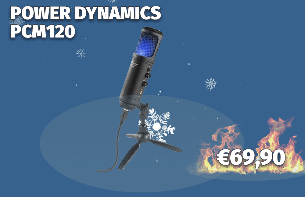 POWER DYNAMICS PCM120 ΣΕΤ ΠΥΚΝΩΤΙΚΟΥ ΜΙΚΡΟΦΩΝΟΥ USB