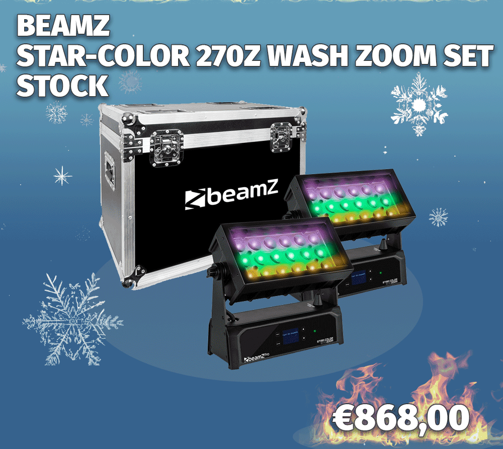BEAMZ STAR-COLOR 270Z WASH ZOOM SET STOCK