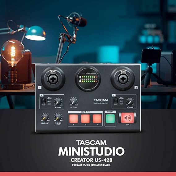 Εικόνα για την κατηγορία Tascam MiNiSTUDIO Creator US-42B κάρτα ήχου usb για broadcasting.