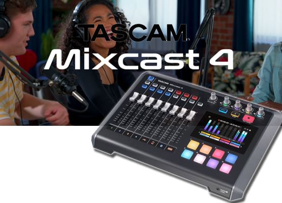 Εικόνα για την κατηγορία MIXCAST 4  σταθμός podcast από την Tascam.