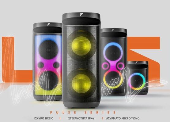 Εικόνα για την κατηγορία Pulse - Νέα σειρά φορητών ηχείων από την αγαπημένη σας εταιρία FENTON!